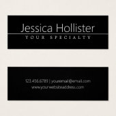 Einfach klassischer weißer Text auf schwarz (Vorne & Hinten)