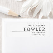 Einfach klassisches Rücksendeadresse-Label (Insitu)