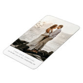 Einfach klein Save the Date, ein großes Foto Magnet (Linke Seite)