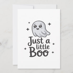 Einfach Kleiner Boo Lustiges Design Feiertagskarte