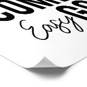 Einfach kommen Einfach gehen Inspiration Wall Art Poster (Ecke)
