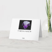 Einfach königliche kundenspezifische Gruß-Karten Karte (Rückseite)