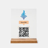 Einfach kostenloser QR-Code für WiFi Acrylschild (Vorderseite)