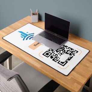 Einfach kostenloser QR-Code für WiFi Schreibtischunterlage