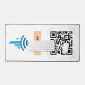 Einfach kostenloser QR-Code für WiFi Schreibtischunterlage (Tastatur & Maus)