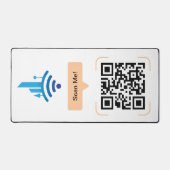 Einfach kostenloser QR-Code für WiFi Schreibtischunterlage (Vorderseite)