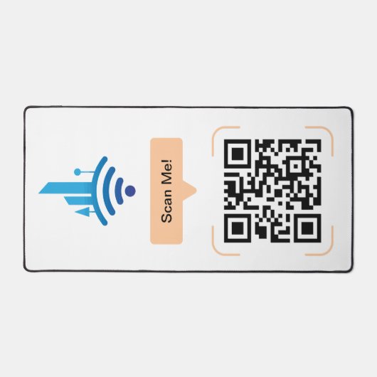 Einfach kostenloser QR-Code für WiFi Schreibtischunterlage (Vorderseite)
