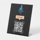 Einfach kostenloser QR-Code für WiFi Sockelschild (Vorderseite)