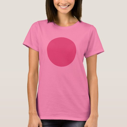 Einfach Kreis - Dusty Pink T-Shirt (Vorderseite)