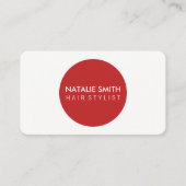 Einfach Kreis / (orange / rot) Visitenkarte (Vorderseite)