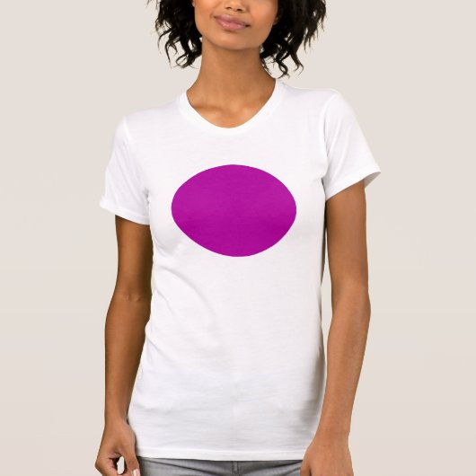 Einfach Kreis - Tiefe Violette T-Shirt (Vorderseite)