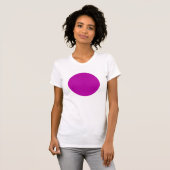Einfach Kreis - Tiefe Violette T-Shirt (Vorne ganz)