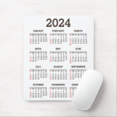 Einfach kühl 2024 Jahr auf einen Blick Mousepad (Mit Mouse)