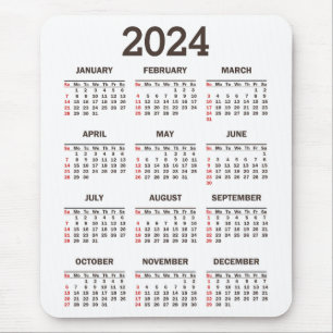 Einfach kühl 2024 Jahr auf einen Blick Mousepad