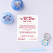 Einfach kühl, Feuerwehrrekrutierung Flyer (Einzeln)