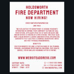 Einfach kühl, Feuerwehrrekrutierung Flyer<br><div class="desc">Einfach kühl,  Firefighter Recruitment Flyer vom Business Card Store.</div>