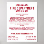 Einfach kühl, Feuerwehrrekrutierung Poster (Vorne)