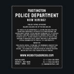 Einfach kühl, Rekrutierung von Polizeibeamten Flyer<br><div class="desc">Einfach kühl,  Polizei Officer Law Recruitment Flyer durch den Business Card Store.</div>
