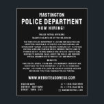 Einfach kühl, Rekrutierung von Polizeibeamten Flyer<br><div class="desc">Einfach kühl,  Polizei Officer Law Recruitment Flyer durch den Business Card Store.</div>