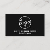 Einfach kühl Schwarz Minimal modern Treuekarte (Rückseite)