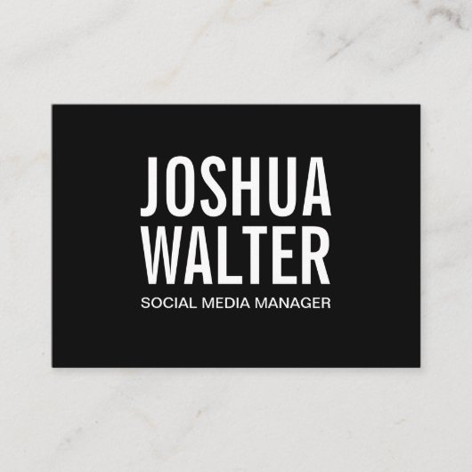 Einfach kühl visitenkarte (Vorderseite)