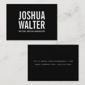 Einfach kühl visitenkarte (Vorne/Hinten)