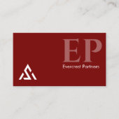 Einfach kühne moderne Red Rich Crimson Ästhetik Visitenkarte (Vorderseite)