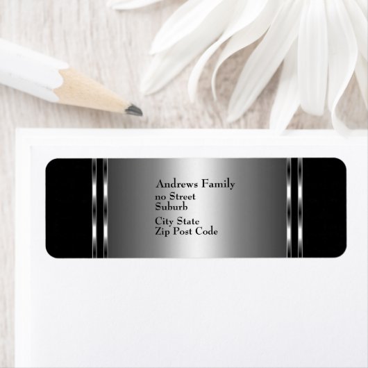 Einfach Label Black & Silver (Insitu)