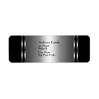 Einfach Label Black & Silver