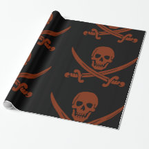 Einfach lächelnder Piratenschädel mit überquerten