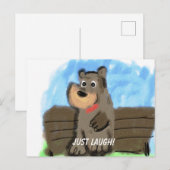 Einfach lachen postkarte (Vorne/Hinten)