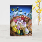 Einfach Landschaftliche Osterkarte Karte (Gelbe Blume)