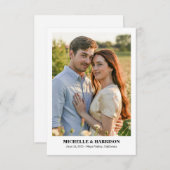 Einfach Lässiger und lustiger Text, Foto Save the  Save The Date (Vorne/Hinten)