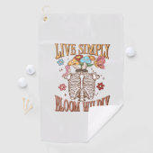 Einfach leben, Bloom Willy - Skelett & Pilze Golfhandtuch (Insitu)