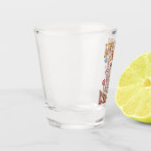 Einfach leben, Bloom Willy - Skelett & Pilze Schnapsglas (Links)