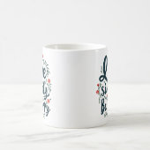 Einfach leben, glücklich sein - inspirierendes Zit Kaffeetasse (Mittel)