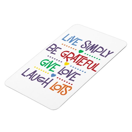 Einfach leben magnet (Linke Seite)