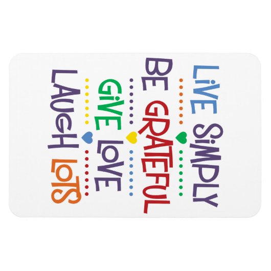 Einfach leben magnet (Horizontal)