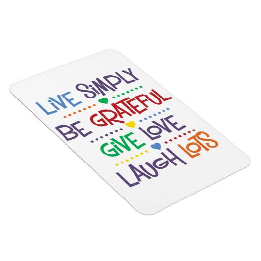 Einfach leben magnet (Rechte Seite)