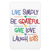 Einfach leben magnet (Vertikal)