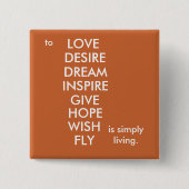 Einfach lebend button (Vorderseite)