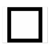 Einfach leeres 4" Quadrat sogar dicker Grenze Gummistempel (Prägung)