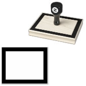 Einfach leeres Rechteck sogar dicker Grenze Gummistempel (Stempel)