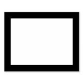 Einfach leeres Rechteck sogar dicker Grenze Gummistempel (Prägung)