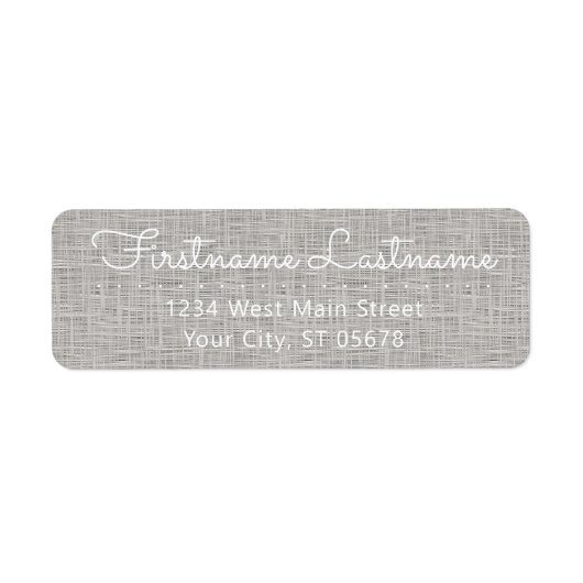 Einfach leicht grau Jute Burlap Linen Textur (Vorne)