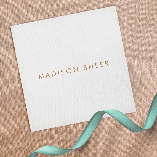 Einfach, leicht grau, modern Minimalistisch Quadratische Visitenkarte