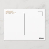 Einfach, leicht türkisblau, stilvoll postkarte (Rückseite)