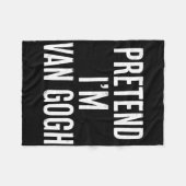Einfach leicht vorzutäuschen, ich bin Van Gogh Hal Fleecedecke (Vorderseite (Horizontal))