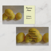 Einfach Lemons Visitenkarte (Vorne/Hinten)
