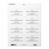 Einfach lesbare Rücksendeadresse für Monogramm (Vorne)